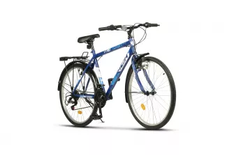 BICICLETE DE ORAS - Bicicleta City Rich Meridian R2635A 26", Albastru/Alb, carpatsport.ro
