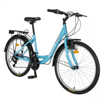 BICICLETE DE ORAS - Bicicleta de oras (City) Rich Alpina R2432A 24", Bleu/Alb, https:carpatsport.ro