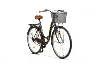 BICICLETE DE ORAS - Bicicleta de oras (CITY) Velors Ukrayna V2894A 28", Negru/Galben, https:carpatsport.ro