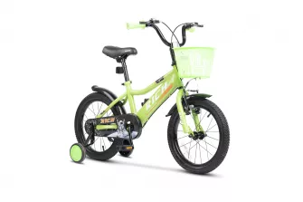 Bicicleta Copii 3-5 ani Rich R1405A 14", Verde/Alb