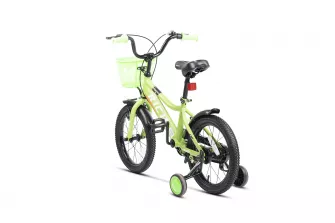 Bicicleta Copii 4-6 ani Rich R1605A 16", Verde/Alb