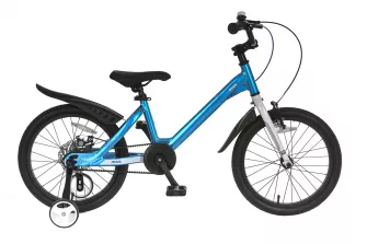 Bicicleta Copii 4-6 ani Mars M1601C 16", Albastru/Alb