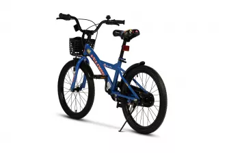 Bicicleta Copii 7-10 ani Velors V2001B 20", Albastru/Portocaliu