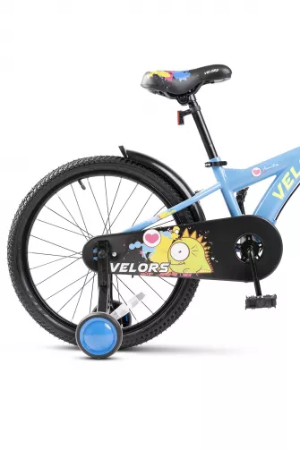 Bicicleta Copii 7-10 ani Velors V2001B 20", Albastru/Verde