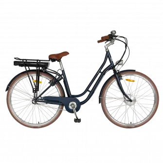 Bicicleta Electrica City (E-Bike) Carpat C281CE 28", Bleu/Maro - RESIGILATA