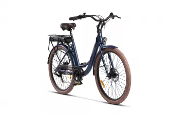 BICICLETE ELECTRICE - Bicicleta Electrica City (E-Bike) SCOOTY EC400 PRO 26", Albastru/Maro, https:carpatsport.ro