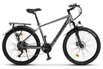 Bicicleta Electrica (E-Bike) MTB Carpat Almighty C26518E 26", Gri/Negru