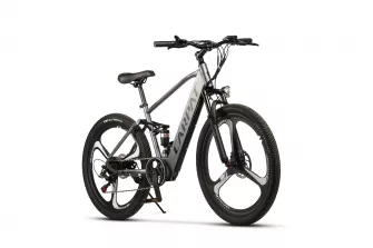 BICICLETE ELECTRICE - Bicicleta Electrica (E-Bike) MTB Carpat Knight C26519E 26", Gri/Negru, carpatsport.ro