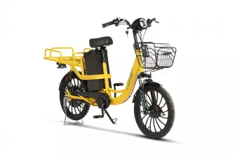 BICICLETE ELECTRICE - Bicicleta Full-Electrica (E-Bike) Carpat E-Delivery C20314E 20", Galben, carpatsport.ro