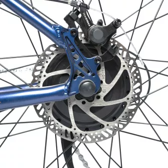 Bicicleta Electrica MTB (E-Bike), Roti 27.5 Inch, Motor 250W, Autonomie Max 60 Km, 8 viteze, Carpat C27176E, culoare Albastru/Rosu - RESIGILATA