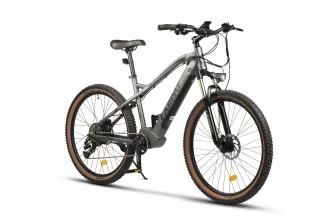 BICICLETE ELECTRICE - Bicicleta Electrica MTB Hidraulica (E-Bike) Carpat C275H7E 27.5", Gri/Negru, carpatsport.ro