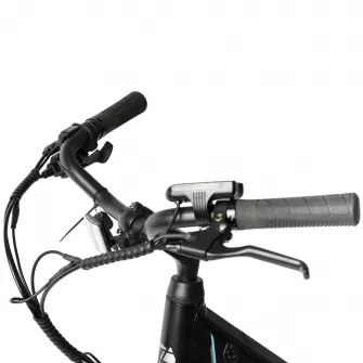 Bicicleta Electrica Trekking (E-Bike), Roti 27.5 Inch, Motor 250W, Autonomie Max 60 Km, 8 viteze, Carpat C27177E, culoare Gri/Albastru - RESIGILATA