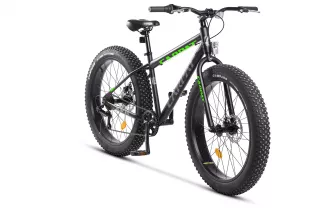 Bicicleta Fat Bike Carpat Aventus C26217A 26", Negru/Gri/Verde