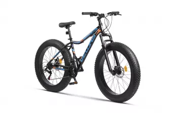 BICICLETE FAT BIKE - Bicicleta Fat-Bike Velors Wolf V2605D 26", Negru/Portocaliu/Albastru, https:carpatsport.ro