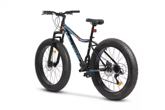 Bicicleta Fat-Bike Velors Wolf V2605D 26", Negru/Portocaliu/Albastru