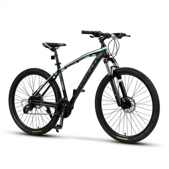 BICICLETE HIDRAULICE - Bicicleta MTB-HT Carpat PRO C27225H 27.5", Negru/Verde, carpatsport.ro