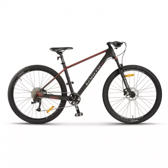 Bicicleta MTB-HT Carpat PRO CARBON C275C 27.5", Gri/Rosu