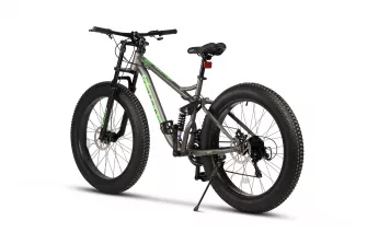 Bicicleta MTB-Full Suspension Fat-Bike Velors Jupiter V26309G 26", Gri/Verde