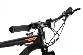 Bicicleta MTB Full-Suspension Velors Earth V2660G 26", Negru/Gri/Portocaliu
