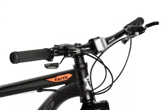 Bicicleta MTB Full-Suspension Velors Earth V2960G 29", Negru/Gri/Portocaliu