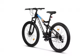Bicicleta MTB-Full Suspension Fat Bike Velors Innovation V27304A 27.5", Negru/Alb/Portocaliu