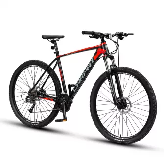 BICICLETE HIDRAULICE - Bicicleta MTB-HT Carpat PRO C26227H LIMITED EDITION 26", Negru/Rosu, carpatsport.ro