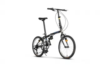 BICICLETE PLIABILE - Bicicleta Pliabila Velors Advantage V2052A 20", Negru/Albastru, carpatsport.ro