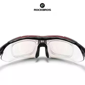 Ochelari de soare polarizati photochromatic cu rama neagra Rockbros