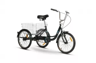 BICICLETE RESIGILATE - Triciclu Velors Senior V20390B 20", Verde/Argintiu - RESIGILATA, https:carpatsport.ro