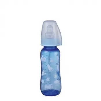 Biberon Trendy Boy PP 250 ml cu tetina silicon pt lapte, nr 1, nip 35036