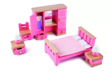 Mobilier dormitor pentru casuta papusii