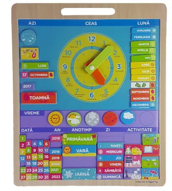 Vremea - Calendar magnetic in limba romana - BigJigs