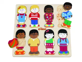 Puzzle din lemn - micii prieteni