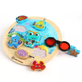 Baby Einstein - Jucarie de lemn - Hape Submarine Adventure™ - Puzzle - Bright Starts