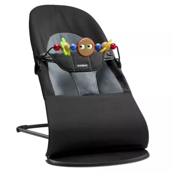 Balansoar - Balance Soft - Black/Grey + bara de jucarii - BabyBjorn