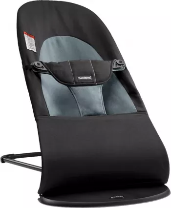 Balansoarul - Balance Soft - Black/Dark Gray, bumbac - BabyBjorn