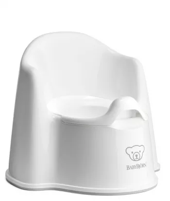 Olita cu protectie spate - Potty Chair - White - BabyBjorn