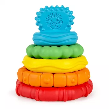 Baby Einstein - Jucarie multisenzoriala si de dentitie - Stacking Teether - 	Bright Starts