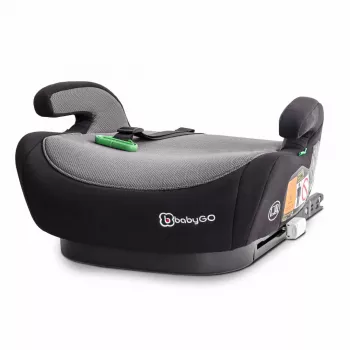 BabyGo - Scaun auto booster Bursa IV Black, 125-150 cm, certificat R129