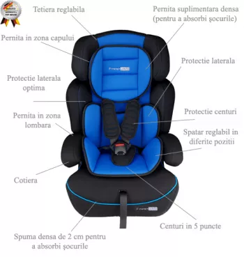 Scaun Auto - Freemove Blue - BabyGo