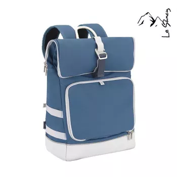Geanta de scutece tip ghiozdan - Sancy Blue - Babymoov