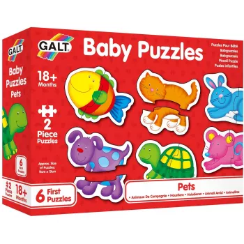 Baby Puzzle: Animale de companie (2 piese)