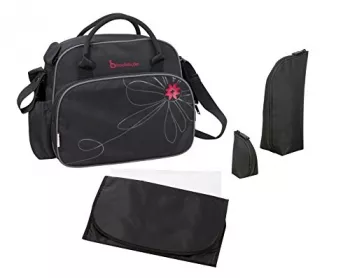 Badabulle - Geanta Pentru Scutece Vintage Black/Pink