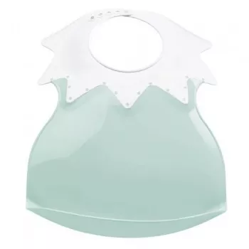 Baveta bebe ultra-soft - ARLEQUIN, Celadon green - Thermobaby