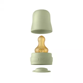 BIBS - Kit pentru set complet biberon din sticla anticolici, Sage