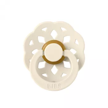 BIBS - Suzeta Boheme Latex, tetina rotunda, 0 luni +-Ivory