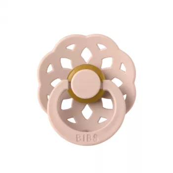 BIBS - Suzeta Boheme Latex, tetina rotunda, 6 luni +-Blush