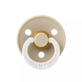 BIBS - Suzeta fosforescenta Colour GLOW Latex, tetina rotunda, 0 luni +