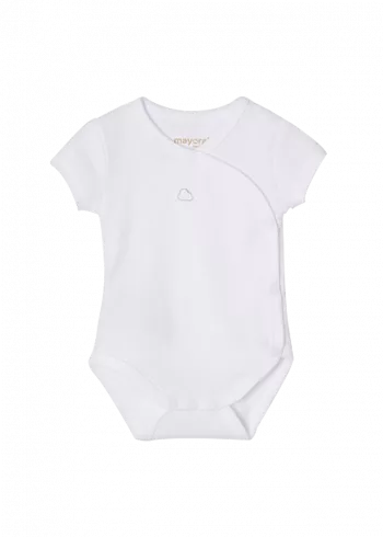 Body maneca scurta ECOFRIENDS - Alb - Mayoral 