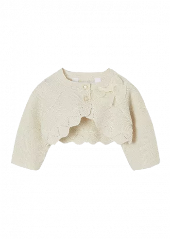 Bolero cu dantela elegant - Bej - Mayoral 